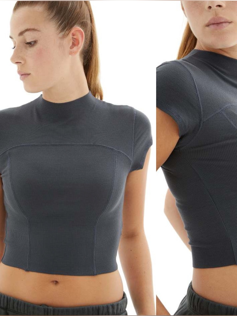 Joah Brown | Contrast Stitch Crop Tee